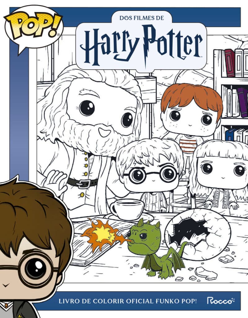Livro de colorir oficial Funko Pop! Dos filmes de Harry Potter