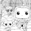 Livro de colorir oficial Funko Pop! Dos filmes de Harry Potter