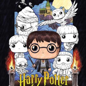 Livro de colorir oficial Funko Pop! Harry Potter e a Pedra Filosofal