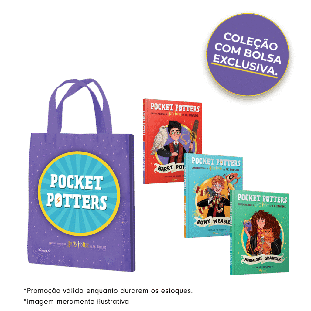 Coleção Pocket Potters (3 livros com sacola)