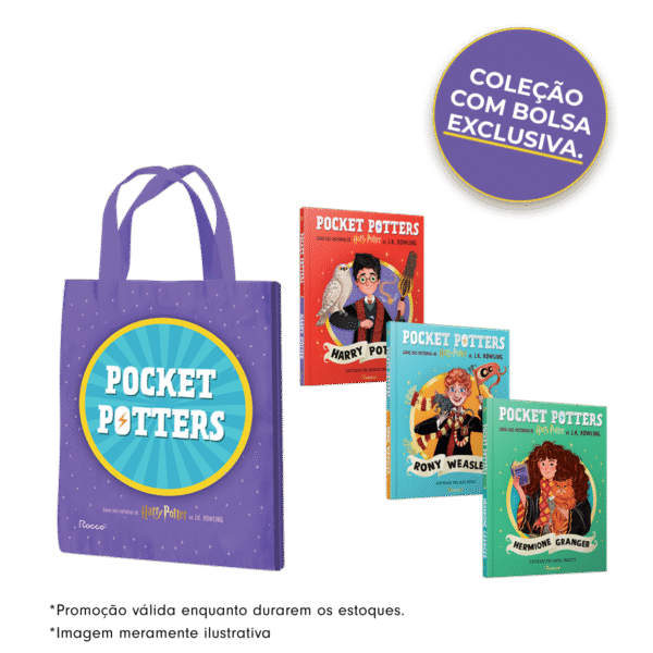 Coleção Pocket Potters (3 livros com sacola)