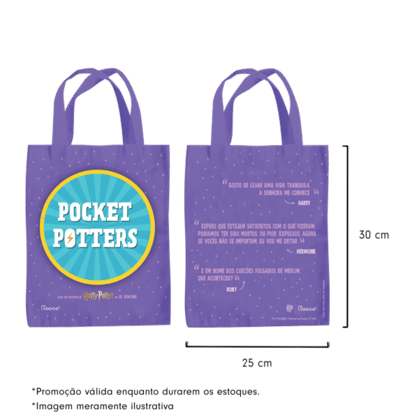 Coleção Pocket Potters (3 livros com sacola)